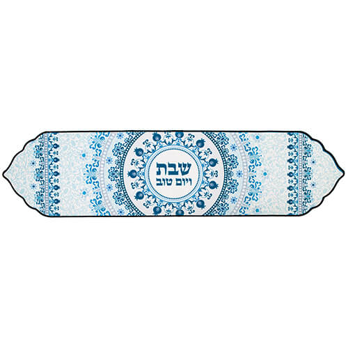 Heatproof Thermal Shabbat Table Runner – 12 x 47 Inch Circle Insulated Cloth