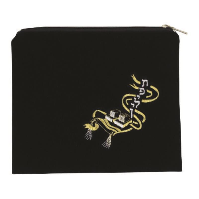 Tefillin Bag – Dark Blue Velvet 24 x 25 cm