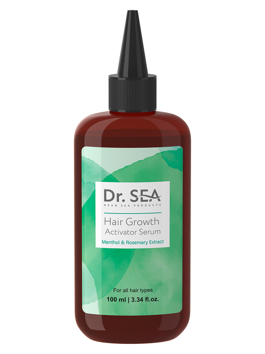 Dr. Sea Hair Growth Activator Serum with Menthol and Rosemary – 100 ml bottle for scalp and hair growth