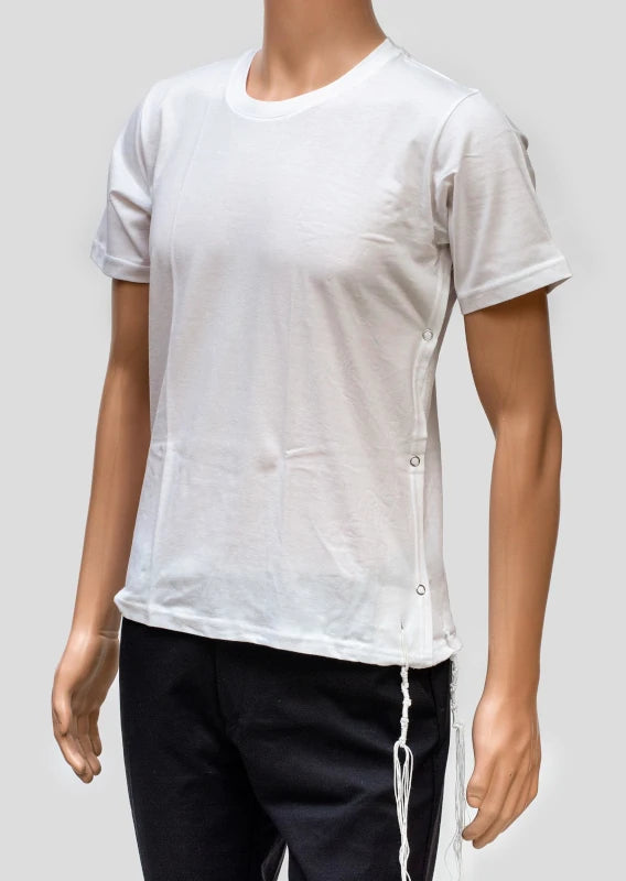 Kosher T-shirt Tallit Katan 100% Cotton Tzitzit Shawl