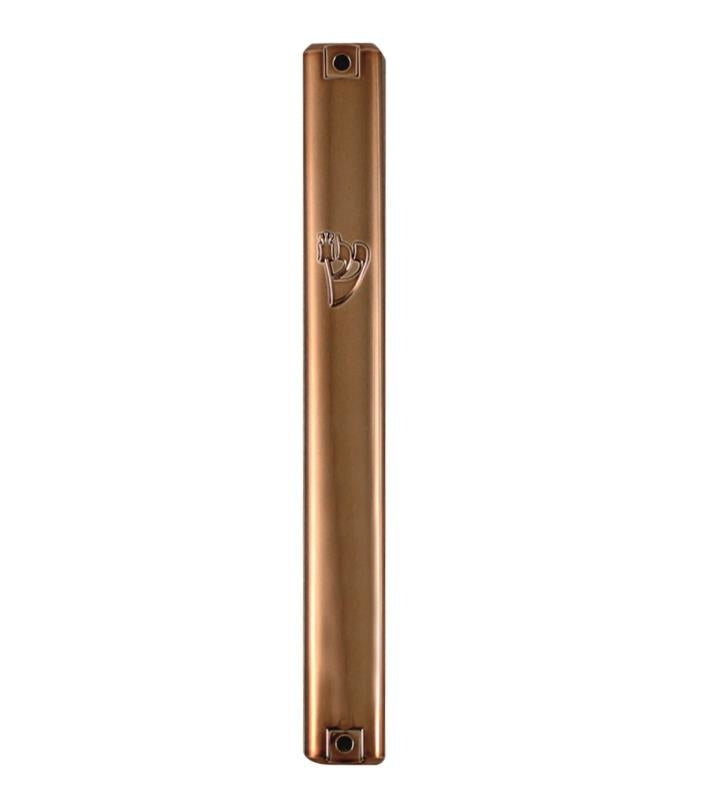 29606 Mezuzah Case, Plastic – 15 cm, 6" Copper-like Finish.